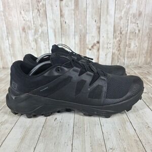 Salomon Wildcross Trail Running Shoes‎ Gore-Tex Waterproof Black Mens 12